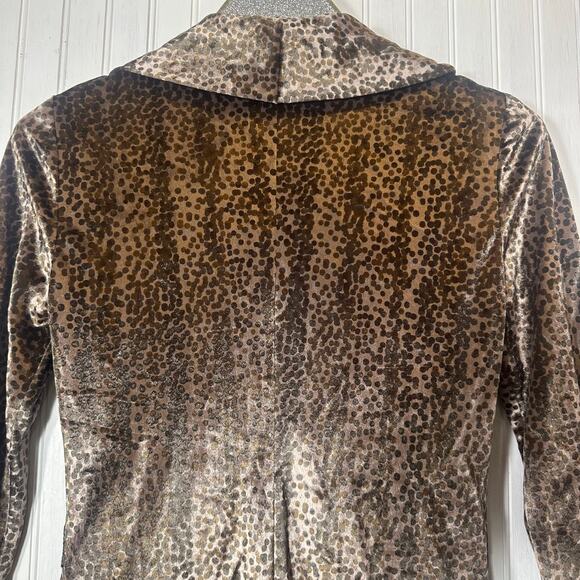 Carlye Vintage Leopard Print Velvet Maxi Dress - Picture 7 of 11